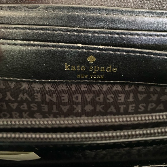🖤 KATE SPADE Grey Leopard Zip Around Wallet - Picture 5 of 12
